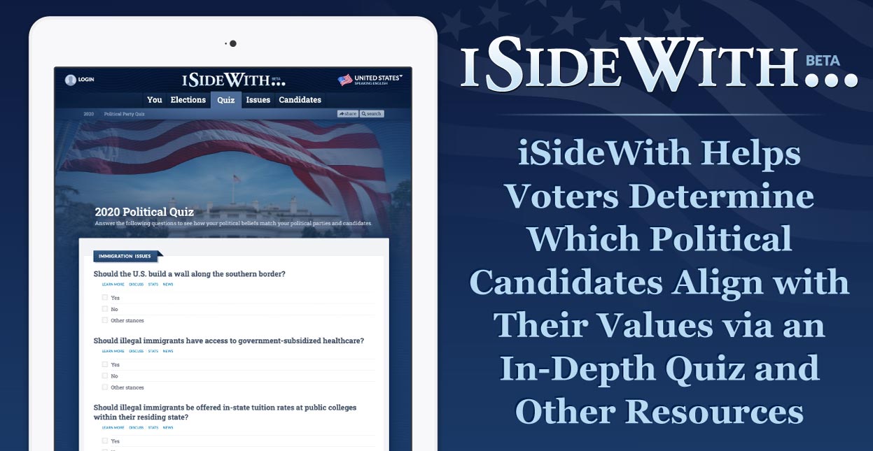 iSideWith Helps Voters Determine Which Political Candidates Align with